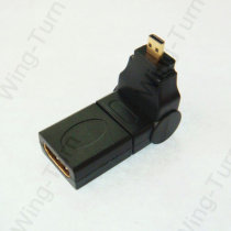 Totem Micro HDMI revolution HDMI Mothers adapter A mother-to-D type public 360-degree rotation 180-degree transfer