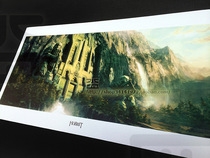Middle-Earth original painting setting illustration Hobbit surrounding poster (rebor Eruber Gate) decorative painting