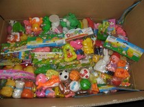 Xinwang toys Foreign trade inventory toys Baby toys Selected slush-plastic leather called toys 55 pieces catty shot