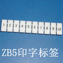 Factory direct ZB5 Mark strip UK terminal label printing terminal label