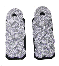 German epaulettes German school official epaulettes imported metal wire rope black uniform epaulettes