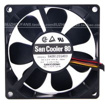 Japans Sanyo 8cm 8cm 8025 cooling fan shan yang 8CM fan 9A0812EG403