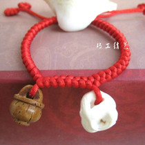 Baby adult baby evil shock red rope bracelet anklet pig shock bone peach pig heart Bone Man and Womans Life year