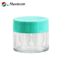 Meikon RGP mirror box hard contact lens storage cleaning corneal shaping mirror AB liquid OK lens in addition to protein