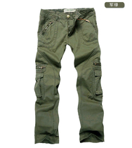 Lion spring and Autumn casual pants womens multi-pocket overalls outdoor military trousers straight pants F2712217 military festival