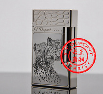 Original Dupont STDupont sound machine Ligne2 Palladium plated African five beasts 16491 double Leopard