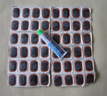 American Mike cold glue tire repair rubber tire repair tool with glue and film Electric car bicycle 48 pieces