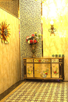Hand-painted furniture classical furniture locker display cabinet porch cabinet porch cabinet three bucket four door floor cabinet NL76