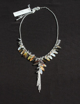 (A small cloud)New York brand KC natural luster natural shell beauty tassel necklace F30318