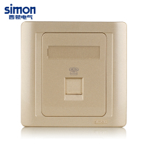 Simon Switch Socket 55 Series Champagne Gold Phone Socket N55214-56