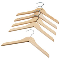Shanghai confused IKEA domestic Hanjia childrens hanger solid wood clothes hanger 5-piece set