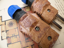 40A Xia Run new tail with lock light bakelite plug Bakelite plug silicon plug square set