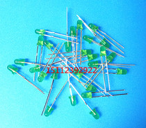3MM green hair green green General Green Yellow Green bright luminous tube LED LED short feet 1000