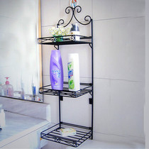 Wrought iron bathroom rack Bathroom three-layer storage rack Wall rack storage rack Toothbrush rack on the wall soap rack spot