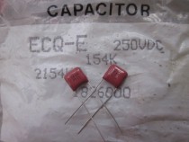 Original Panasonic CBB capacitance diaphragm 0 15uf250v 150 nf250v 154 250v p = 8 5mm