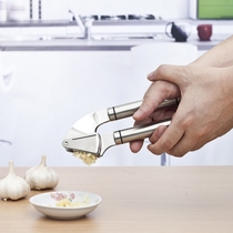 304 stainless steel garlic press Stainless steel pounding garlic manual peeling garlic puree German creative kitchen supplies
