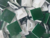 High quality imported glue Green Glue positioning piece suction cup self-sticking nylon cable tie fixing seat wire card stick 22*22