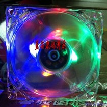 Transparent chassis fan 12cm silent color blue red green computer cooling power fan special offer