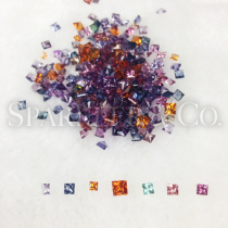 (Recommended)180 yuan * Diameter 2mm-4mm * Princess square*Color * Spinel*with stone*Myanmar