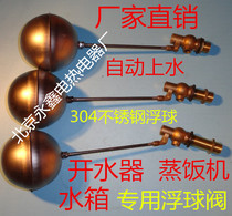 Original accessories water boiler float valve steamer float valve stainless steel automatic water inlet ball valve float switch