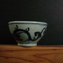 Jingdezhen antique porcelain Yuan Qinghua small teacup cup Old-fashioned ancient porcelain