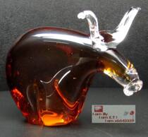 Wonderful glazed glazed glaze front ornaments bookcase ornaments glazed gifts transparent work Christmas reindeer