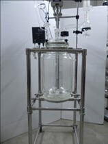 Double glass reaction kettle S212-10L double layer glass reaction kettle 10L plant price direct