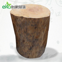 Solid wood root carving root carving tea table Tea table with solid wood stool Log stump Solid wood pier is not only for sale