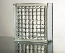 Jinghua Ultra White Hollow Glass Brick Partition Wall Curtain Wall Video Wall Square Crystal Parallel Pattern Large Discount