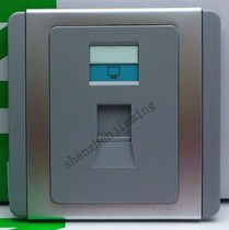 Schneider CLIPSAL Chisheng E3000 Metroseries One computer socket Info socket silver grey