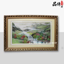 Xiang embroidery decorative painting boutique mountains and rivers European style single-sided embroidery Wedding gift Mid-Autumn Festival gift