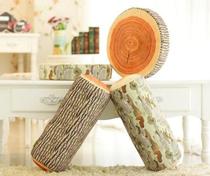Creative tree stump chopping board pillow plush toy home gift office pillow sitting pillow