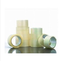 Qiaoli sealing belt 6 0CM * 300Y yellow transparent sealing belt packing tape 750g roll