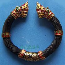 Thai Sukhothai style exquisite silk silver fiber bracelet Payana (Ssangyong head) special offer