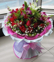  19 Red Roses Bouquet Shanghai Florist Valentines Day flowers Birthday wishes send flowers Huangpu District Florist