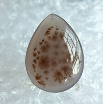 Water jade ice water grass agate pendant flower agate necklace flower yellow chrysanthemum series Marine chalcedony pendant