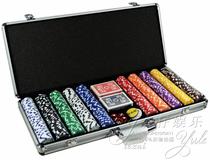 Aluminum Box 500 yards bronzing chip set Texas mahjong chip coin set Baccarat chip
