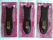 Boutique fish-shaped scraping board Bull horn scraping board Facial scraping board Fish tail scraping board set black