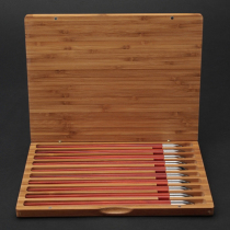 NEWREA new lobular rosewood chopsticks household tableware set creative gift original model