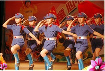 Stars in twinkling costumes children Xiaohong performance costume stage dance performance costume photography film and television performance