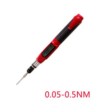 Taiwan imported digital torque screwdriver 0 05-0 5NM torque torque screwdriver replaceable head