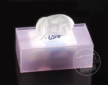 Self-produced and sold automatic fixed transparent rectangular acrylic tissue box Creative fashion tissue box can be customized