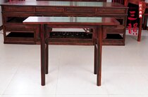 Mahogany furniture Laos red sour branch flat head case Chinese antique solid wood carved Ming and Qing classical Zhongtang painting case