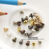 DIY Ornament Accessories Earrings Earrings Metal Earplugs Earplug Ear Hook Golden Earplugs 1 Bag 20 Plaid Beds