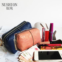 Genuine leather phone bag zero wallet small makeup bag 2017 new genuine leather zero wallet phone bag containing bag