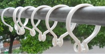  Plastic curtain ring Shower curtain ring opening curtain ring can be hooked curtain accessories 10 yuan 25