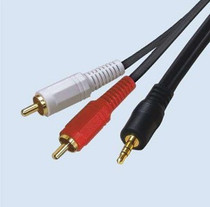 High-quality stereo go double Lotus speaker yi fen er audio Audio yi fen er 1 5 meters