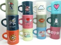 Foreign trade boutique mug Standard American mark thick cup Life home series of fun color life coffee cup