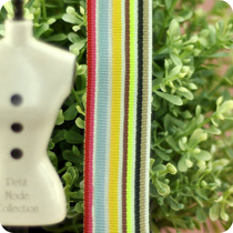Handmade DIY butterfly twine doll belt wrap with gradient color rainbow striped webbing ultra-fine 5mm6mm