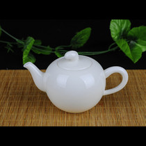 Ceramic small white kung fu teapot exquisite small single pot hand teapot bubble teapot filter pot